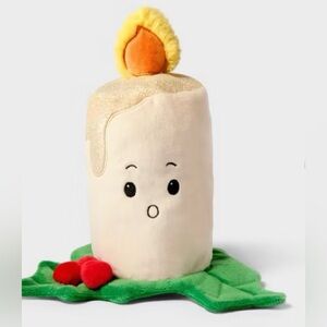 GIGGLESCAPE 8.5” CANDLE WITH HOLLY PLUSH